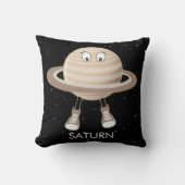 Planet Saturn & Stars Kissen (Vorderseite)