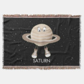 Planet Saturn und Sterne Decke (Vorderseite)