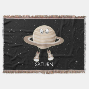 Planet Saturn und Sterne Decke
