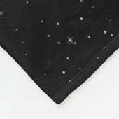 Planet Saturn und Sterne Fleecedecke (Ecke)