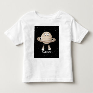 Planet Saturn und Sterne Kleinkind T-shirt