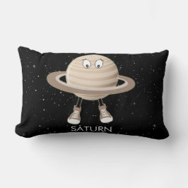 Planet Saturn und Sterne Lendenkissen