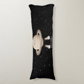 Planet Saturn und Sterne Seitenschläferkissen (Vorderseite Vertikal)