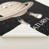 Planet Saturn und Sterne Sherpadecke (3/4)