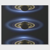 Planet Saturn vor der Sonne Geschenkpapier (Flach)