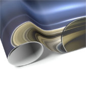 Planet Saturn vor der Sonne Geschenkpapier (Rolleneckpunkt)