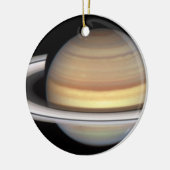 Planet Saturn Weihnachtsbaum Keramik Ornament (Links)