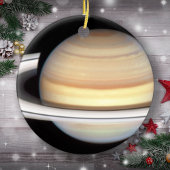 Planet Saturn Weihnachtsbaum Keramik Ornament