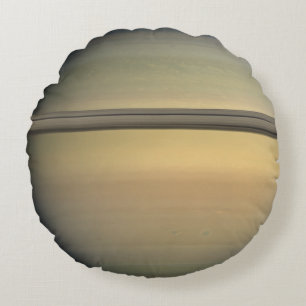Planet Saturn Weltraum Sonnensystem Rings Universe Rundes Kissen
