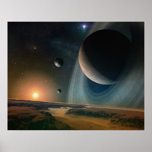 Planet scape - Art Printing Poster (Vorne)