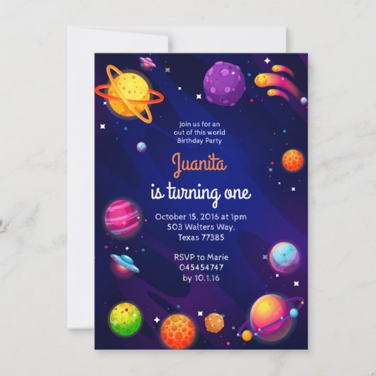 Planet Solar Space 1 Einladung zum 1. (Vorderseite)