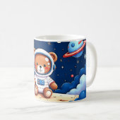 Planet Spielplatz Weltraum Bär Kaffeetasse (VorderseiteRechts)