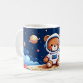 Planet Spielplatz Weltraum Bär Kaffeetasse (Vorderseite Links)