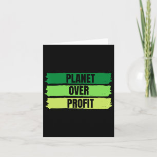 Planet statt Profit Earth Day Vintage Karte