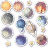 Planet Stickers Aufkleber (Vorderseite)