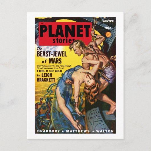 Planet Stories (Dezember 1948) Postkarte (Vorderseite)