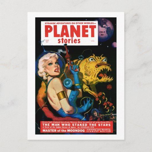Planet Stories (Juli 1952) Postkarte (Vorderseite)