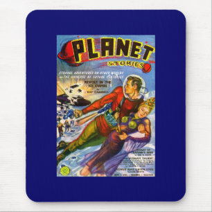 Planet Stories Vintage Sci-Fi-Comic Mousepad