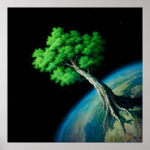 Planet Tree - Fantasy Art Design Poster (Vorne)