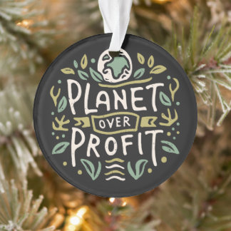 Planet über Gewinn Mutter Erde grüne Ästhetik Ornament