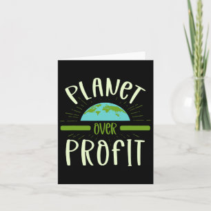 Planet über Gewinn Natur Lover Umweltschützer E Karte