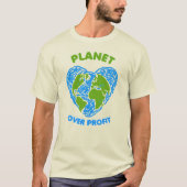 Planet über Gewinn T-Shirt (Vorderseite)