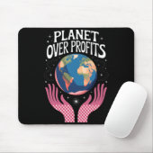 Planet Über Profite Erde Klimawandel Ist Real T Mousepad (Mit Mouse)