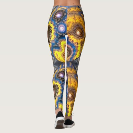 Planet und Supernova Leggings (Rückseite)