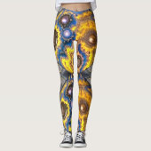Planet und Supernova Leggings (Vorderseite)