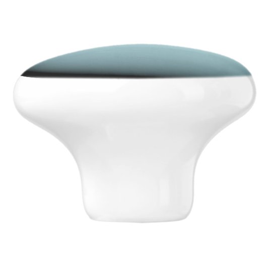 Planet Uranus Blue Solar System Aquarius Space Keramikknauf (Seitenansicht)