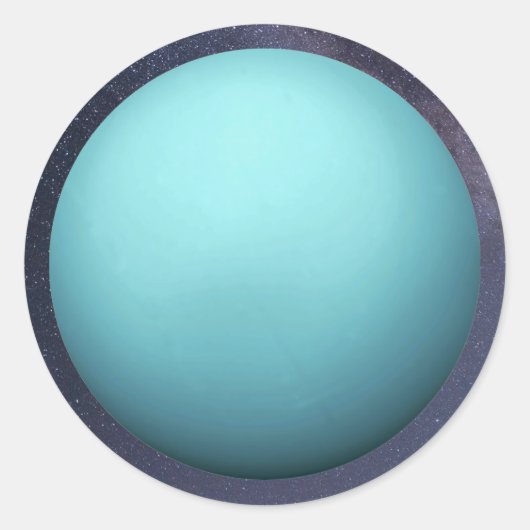 Planet Uranus Klassischer Rundaufkleber Runder Aufkleber (Vorderseite)