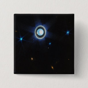 Planet Uranus mit Rings and Moons JWST-Bild Button