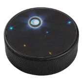 Planet Uranus mit Rings and Moons JWST-Bild Eishockey Puck (3/4)