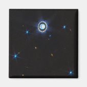 Planet Uranus mit Rings and Moons JWST-Bild Magnet (Vorne)