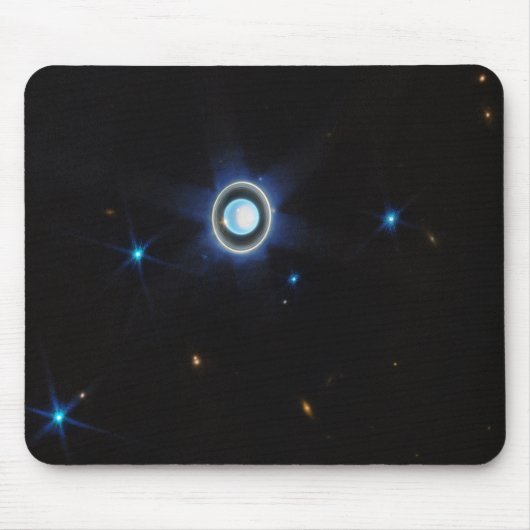 Planet Uranus mit Rings and Moons JWST-Bild Mousepad (Vorne)