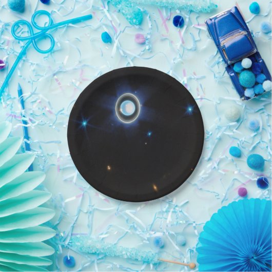 Planet Uranus mit Rings and Moons JWST-Bild Pappteller (Party)