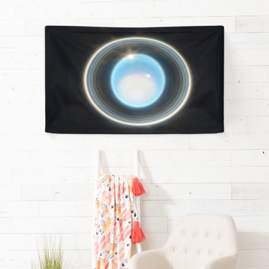 Planet Uranus mit Rings JWST Image Banner (Insitu)