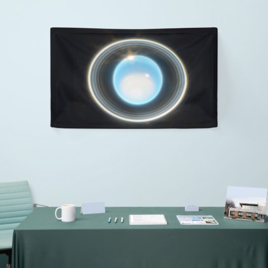Planet Uranus mit Rings JWST Image Banner (Messeveranstaltung)