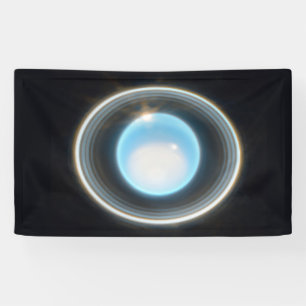 Planet Uranus mit Rings JWST Image Banner