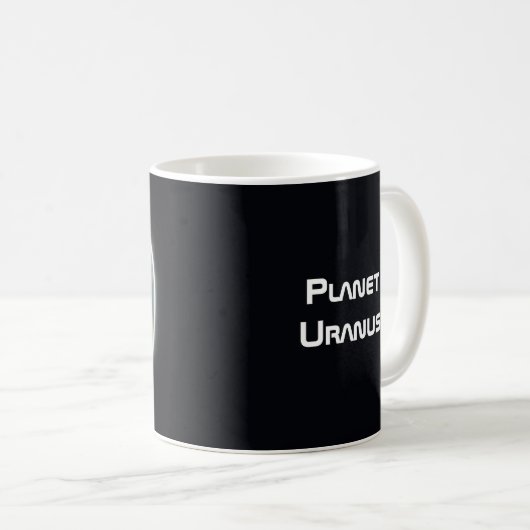 Planet Uranus mit Rings JWST Image Kaffeetasse (VorderseiteRechts)
