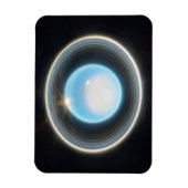 Planet Uranus mit Rings JWST Image Magnet (Vertikal)