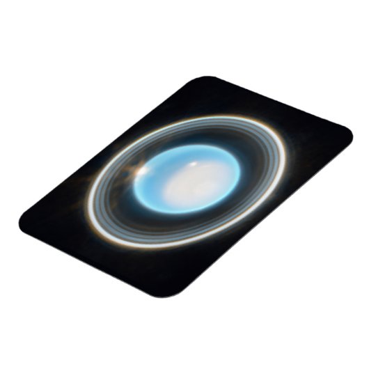 Planet Uranus mit Rings JWST Image Magnet (Linke Seite)