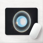 Planet Uranus mit Rings JWST Image Mousepad (Mit Mouse)
