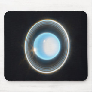 Planet Uranus mit Rings JWST Image Mousepad