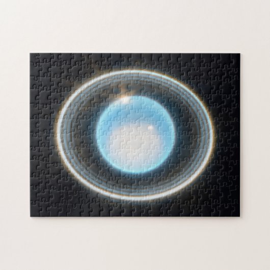 Planet Uranus mit Rings JWST Image Puzzle (Horizontal)