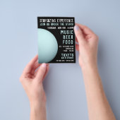 Planet Uranus, Planetarium Eventwerbung Flyer (Gruppe)