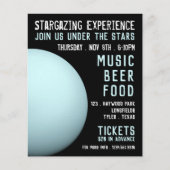 Planet Uranus, Planetarium Eventwerbung Flyer (Vorne)