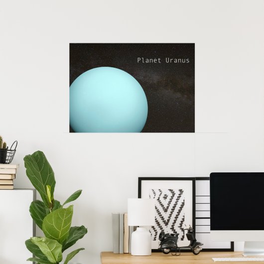 Planet Uranus Poster (Heimbüro)