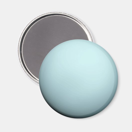 Planet Uranus Round Magnet (Vorderseite/Rückseite)