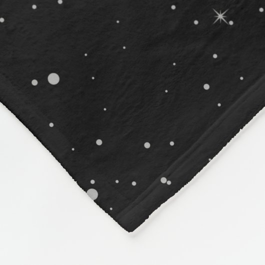 Planet Uranus & Sterne Fleecedecke (Ecke)